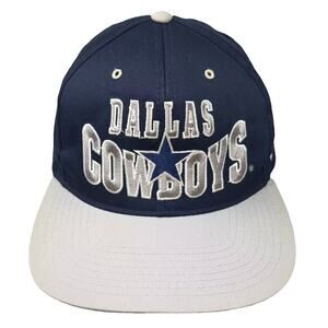 Dallas Cowboys NFL ANI Snapback Hat Blue Silver One Size Embroidered Logo Cap